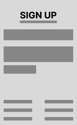 LOW FIDELITY WIREFRAMES