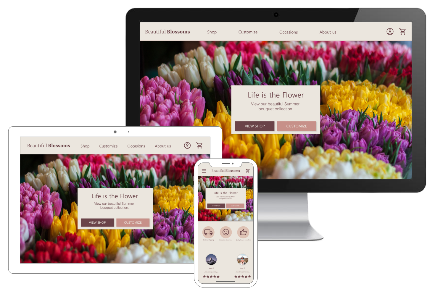 Beautiful Blossoms Mockup