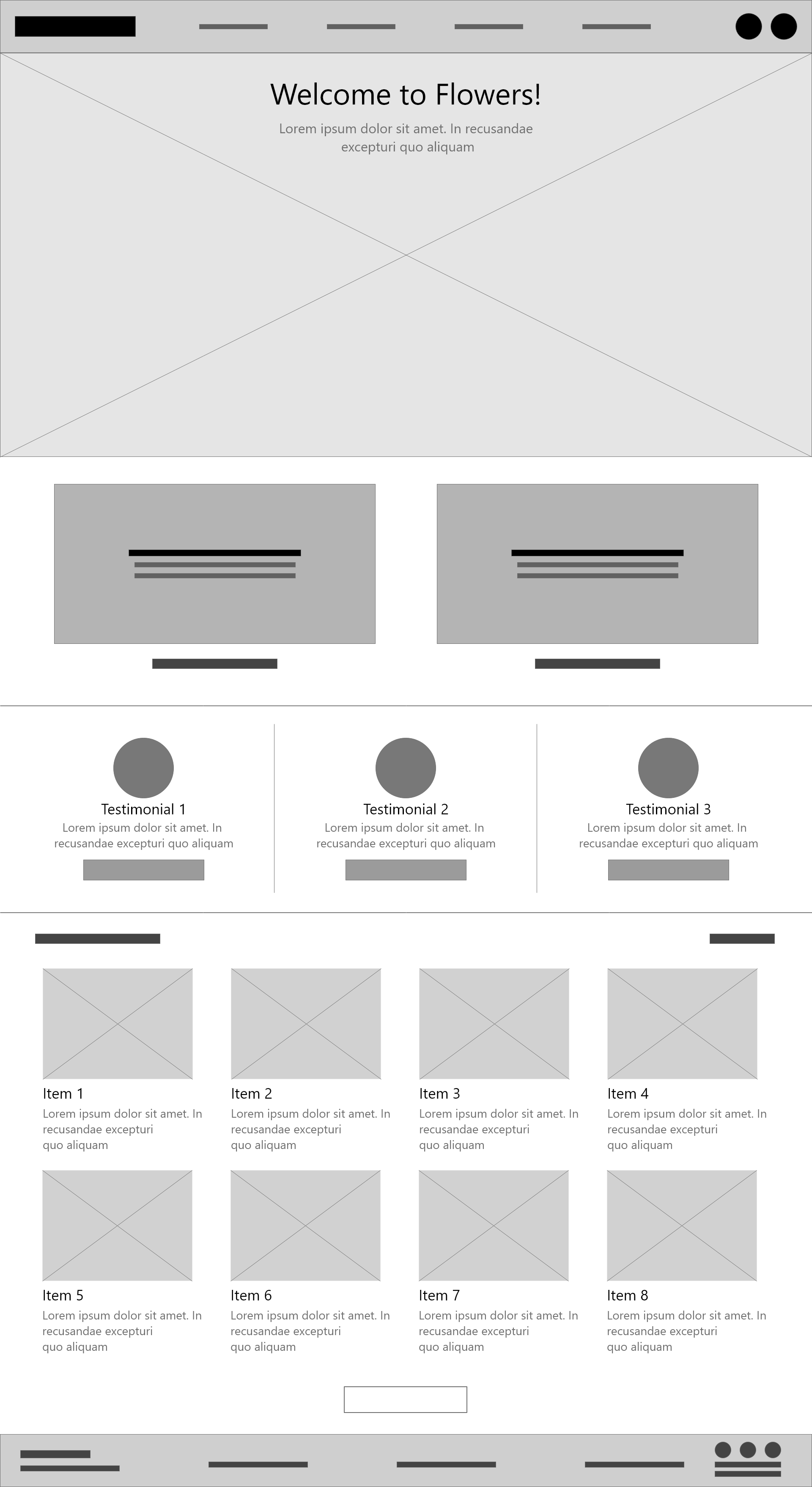 low fidelity wireframe one