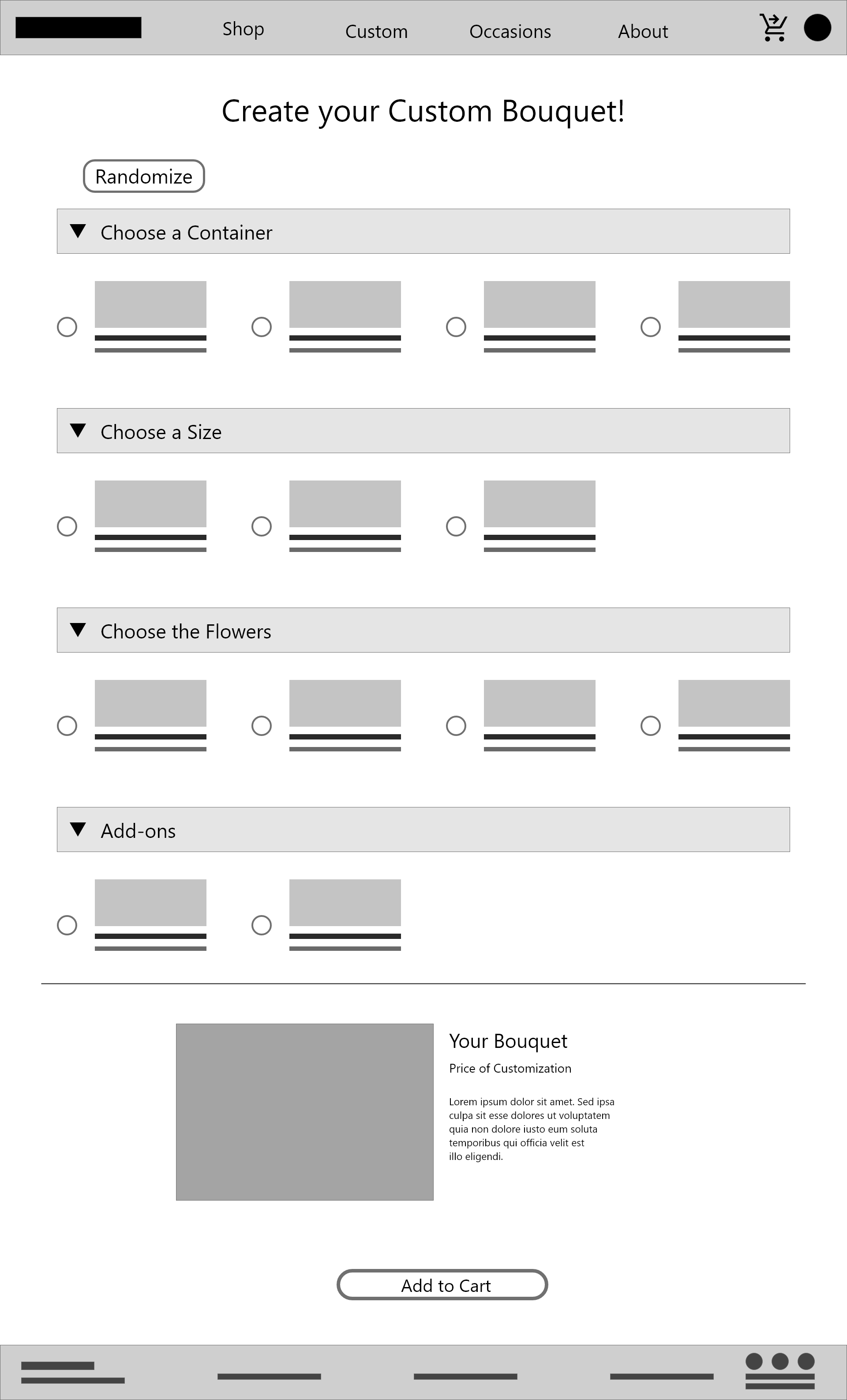 low fidelity wireframe two