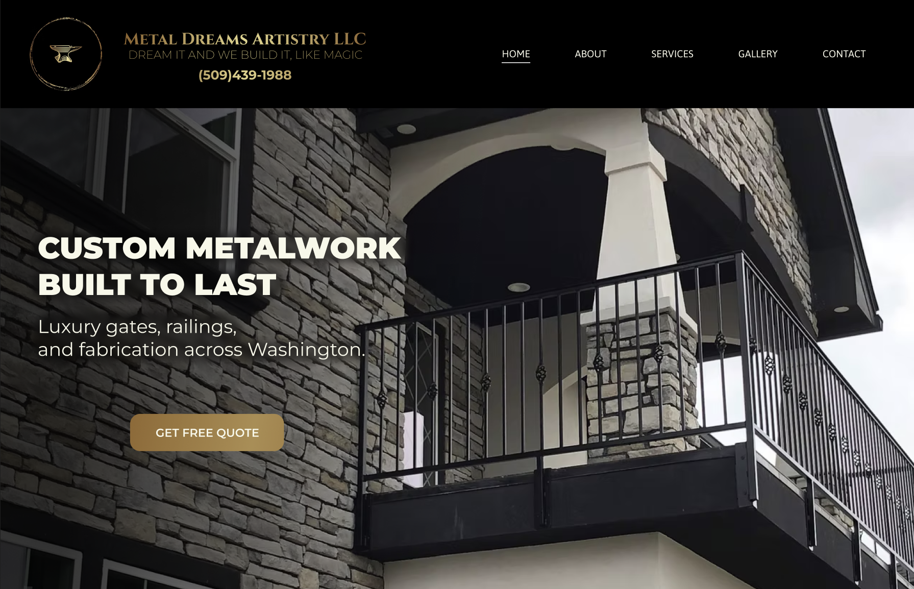 Metal Dreams Artistry Website After
